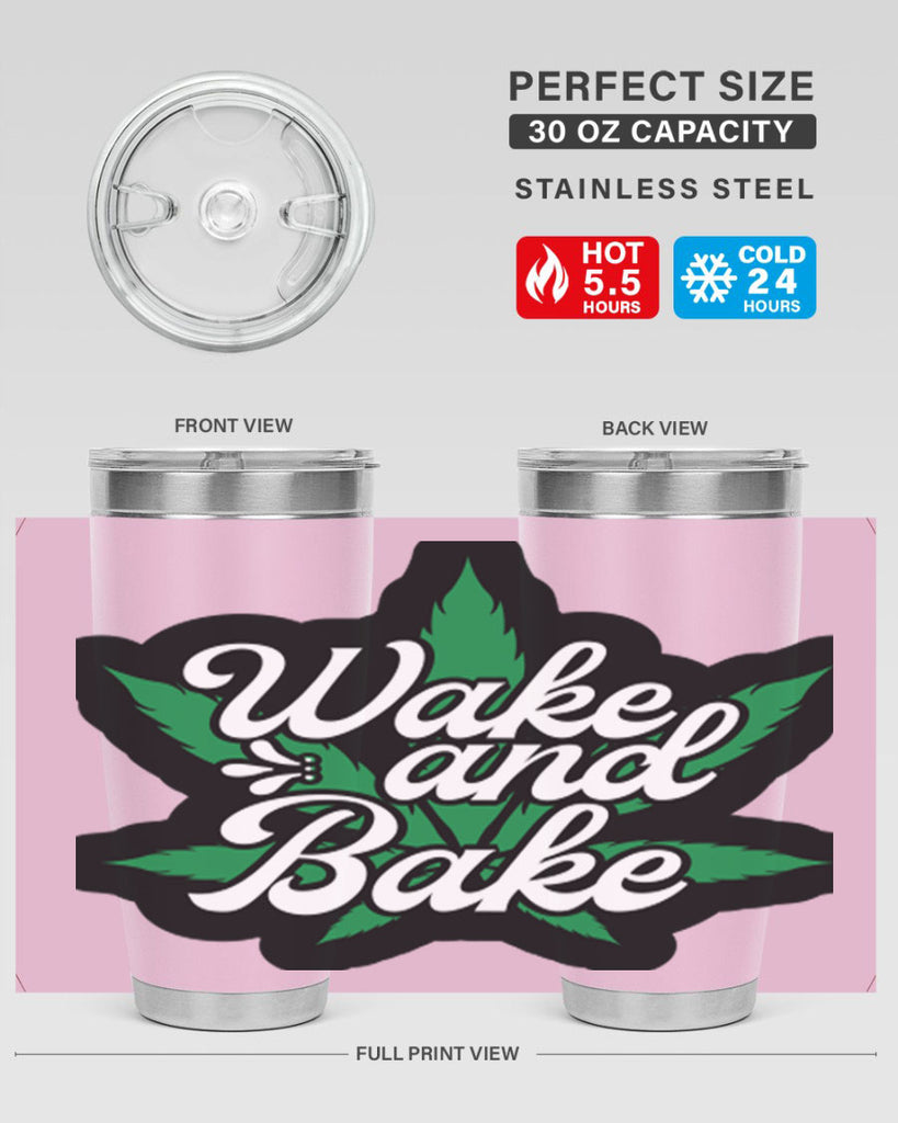Wake and bake 273#- marijuana- Tumbler