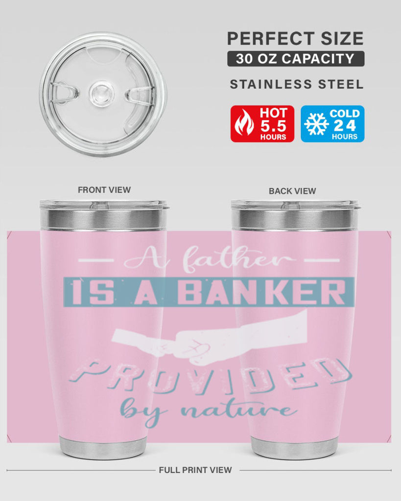 a father is a banker 168#- fathers day- Tumbler