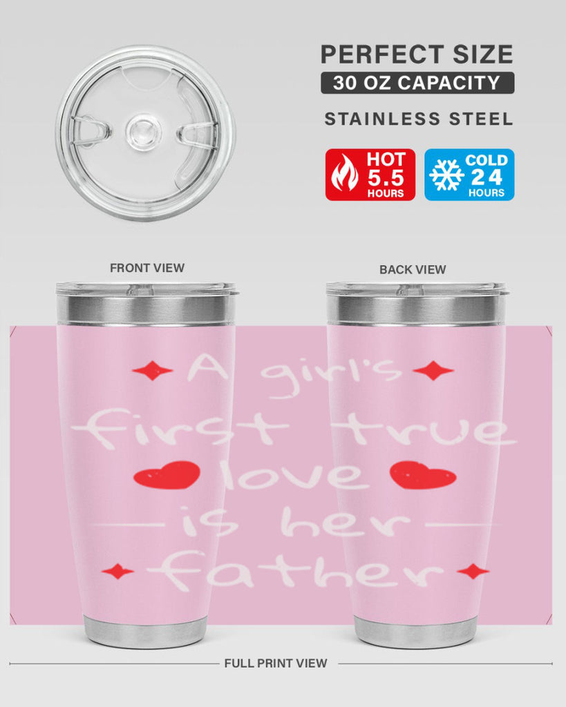 a girl’s first true 116#- fathers day- Tumbler