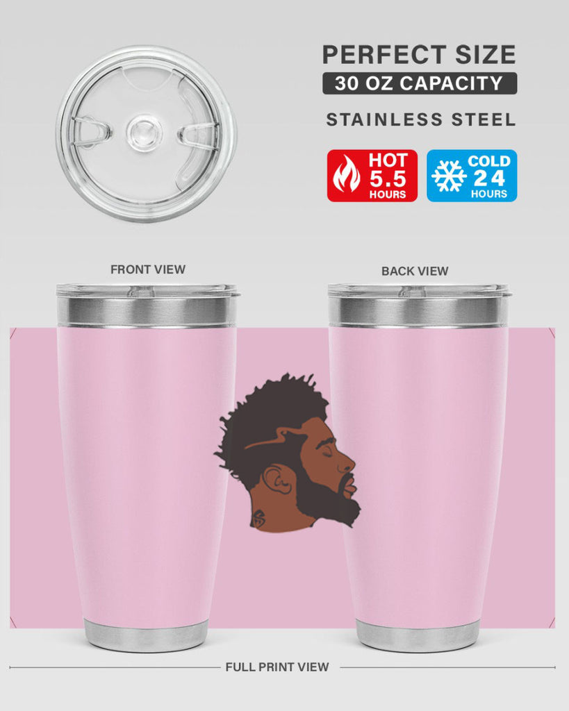 black man 30#- black men - boys- tumbler