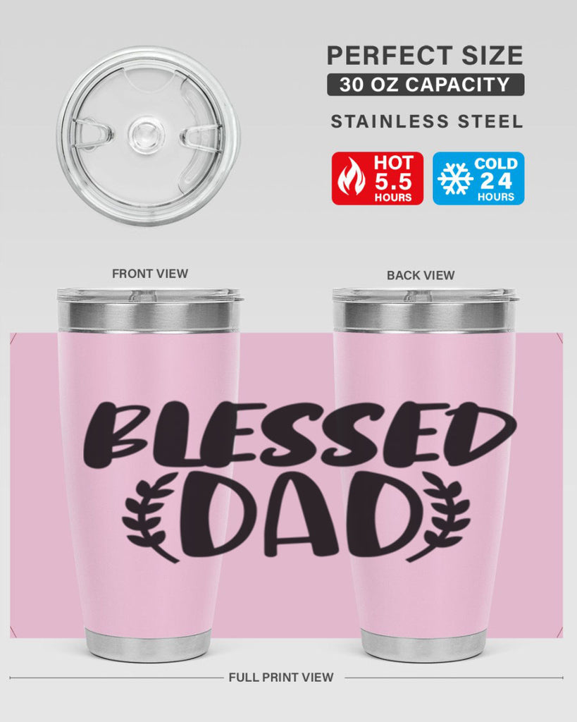 blessed dad 36#- dad- Tumbler