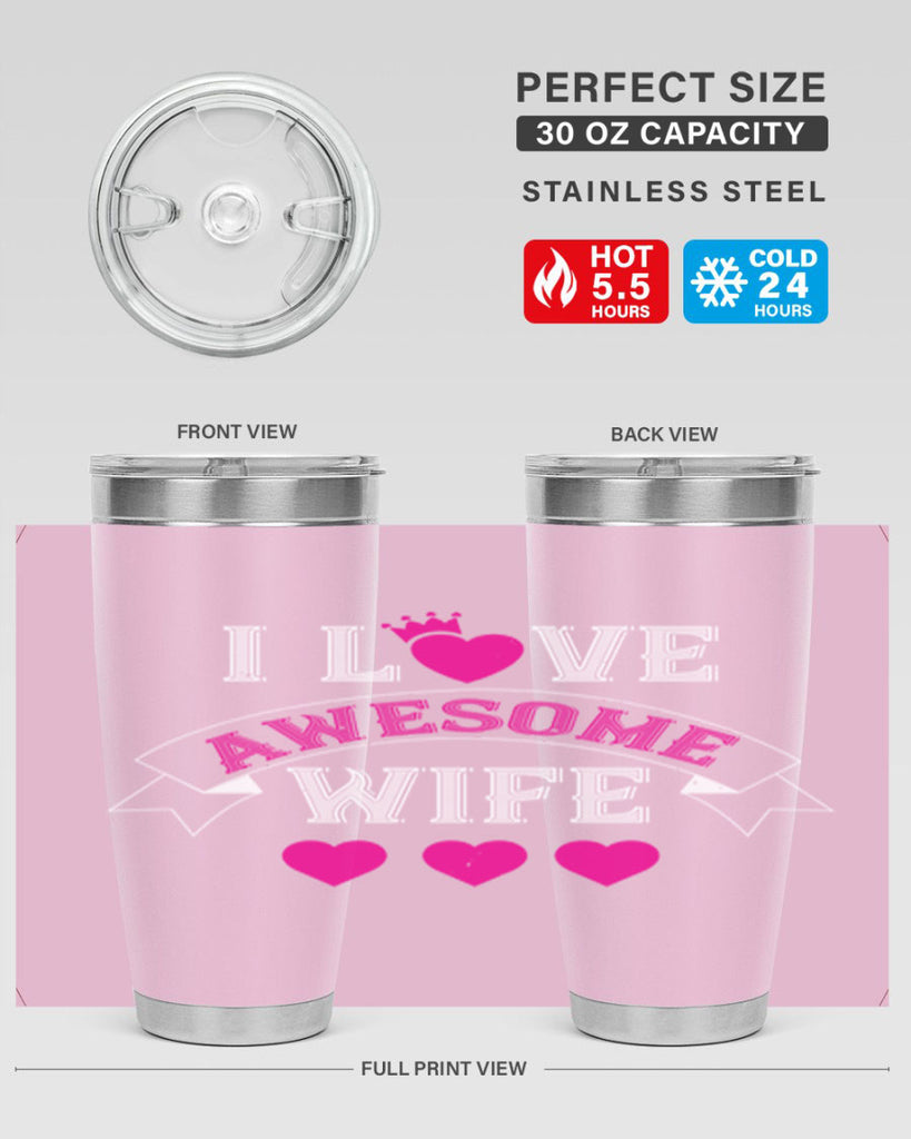 i love awesome wife 57#- valentines day- Tumbler