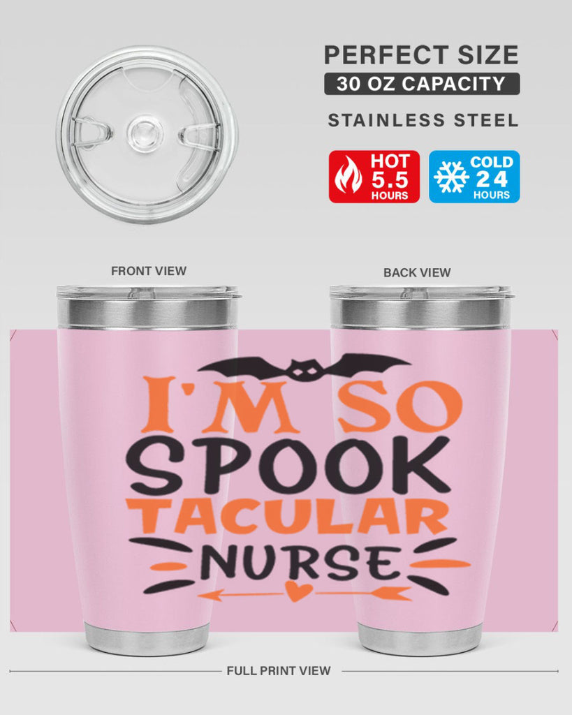 im so spooktacular nurse 111#- halloween- Tumbler