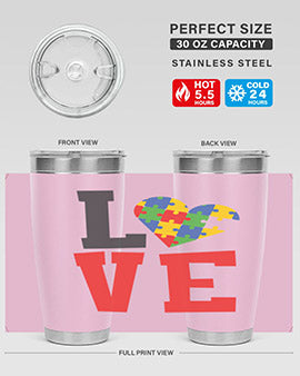love Style 29#- autism- Tumbler