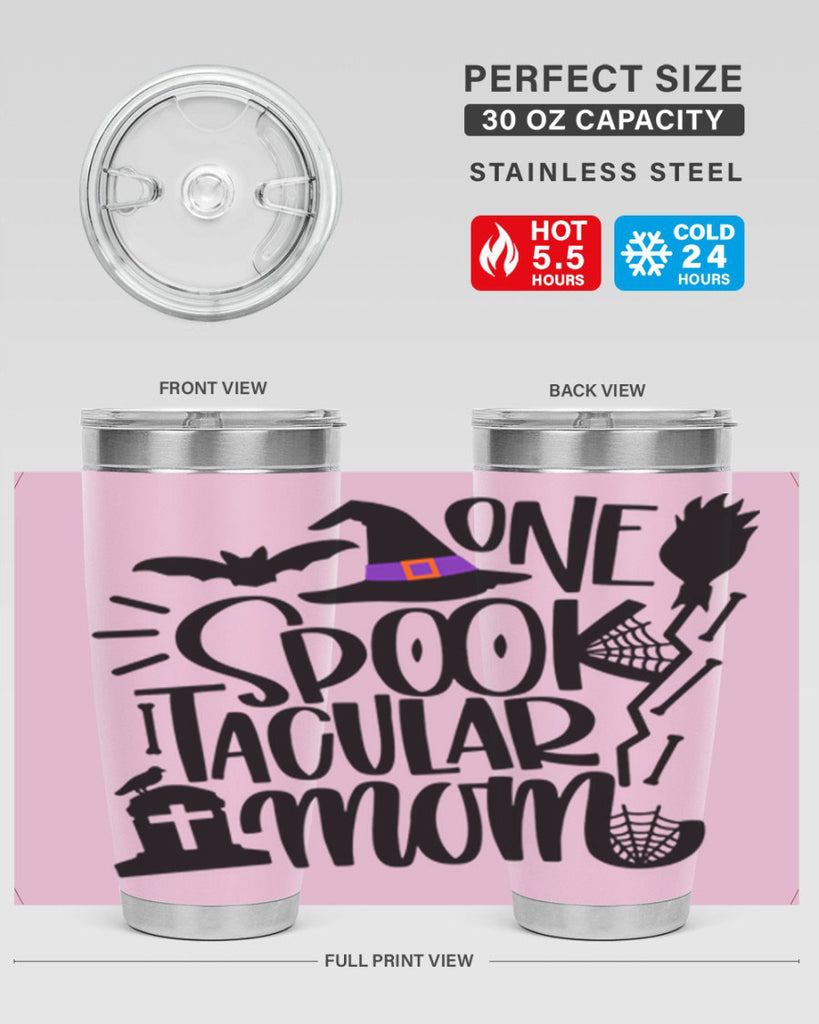 one spooktacular mom 34#- halloween- Tumbler