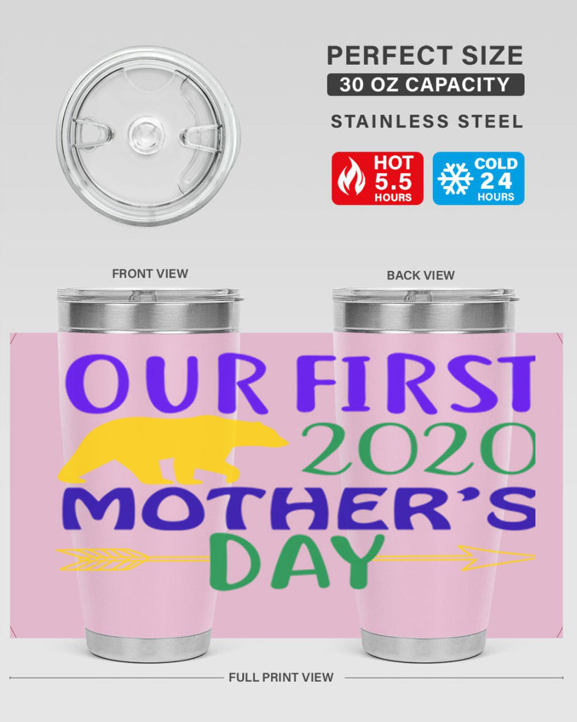 our first mothers day 4#- mardi gras- Tumbler
