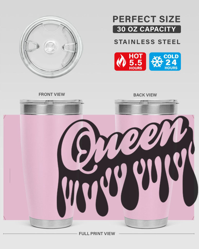 queen- black words phrases- Cotton Tank