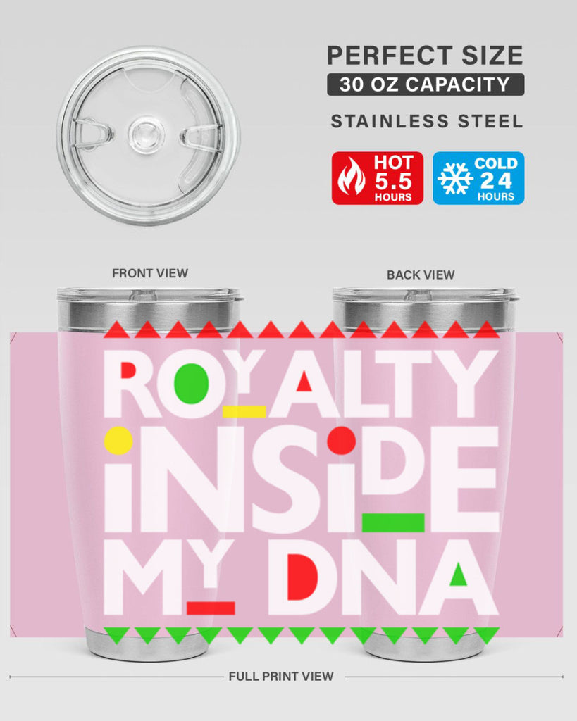 royalty inside my dna 42#- black words phrases- Cotton Tank