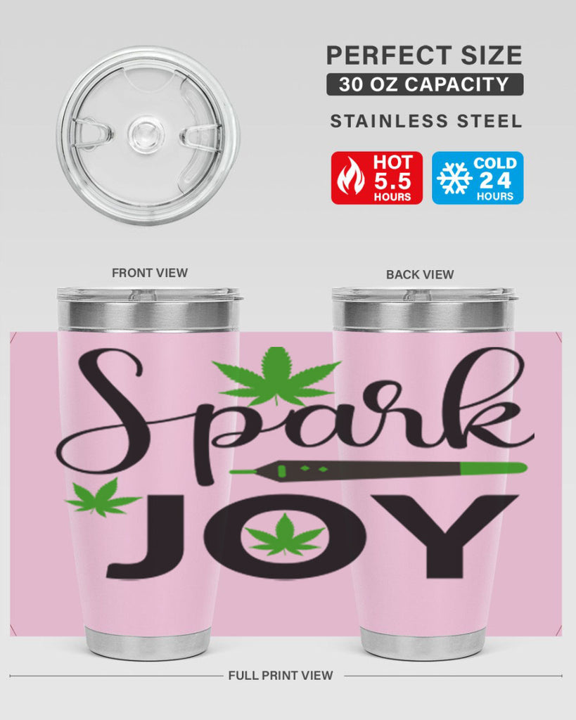 spark joy 250#- marijuana- Tumbler