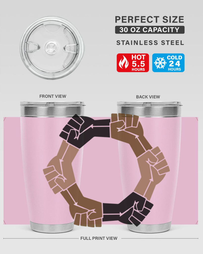 united black power fists 13#- black words phrases- Cotton Tank