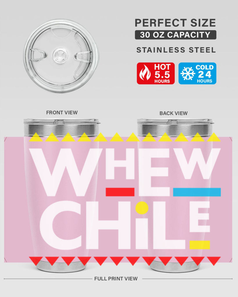 whew chile 11#- black words phrases- Cotton Tank