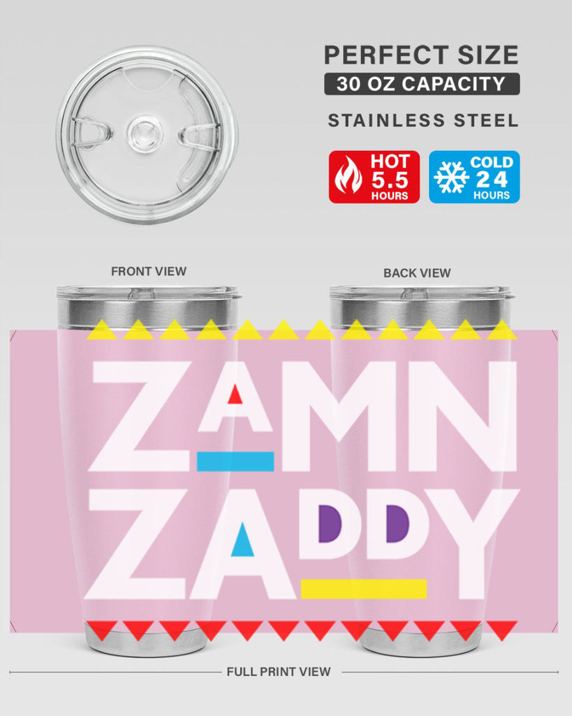 zamn zaddy 1#- black words phrases- Cotton Tank