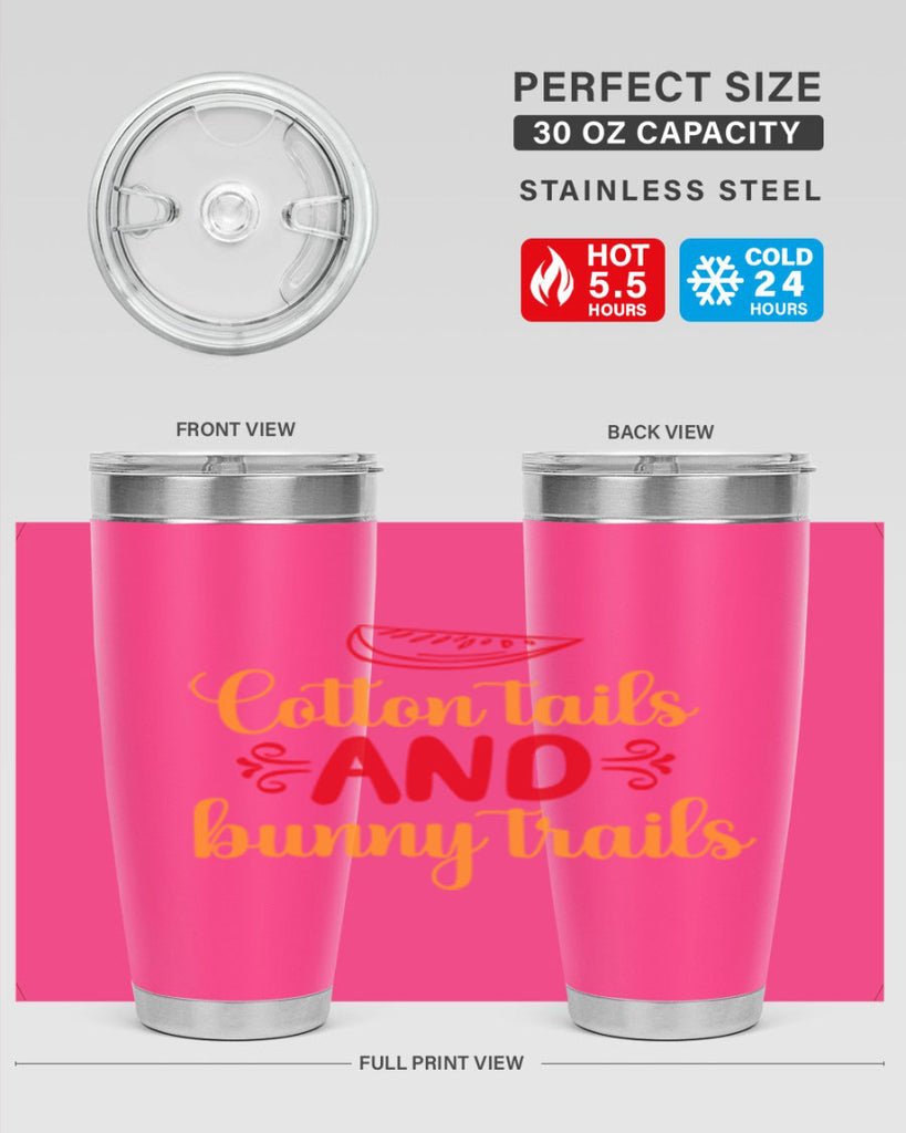 Cotton tails and bunny trails 111#- spring- Tumbler