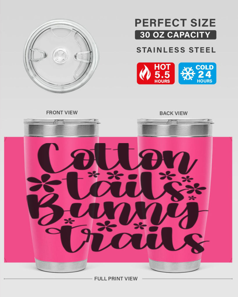 Cotton tails bunny trails  113#- spring- Tumbler