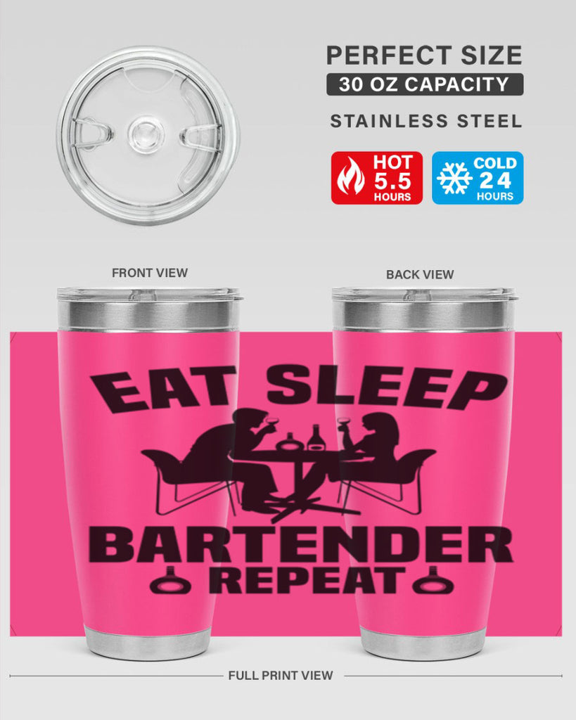 Eat sleep Style 3#- bartender- tumbler
