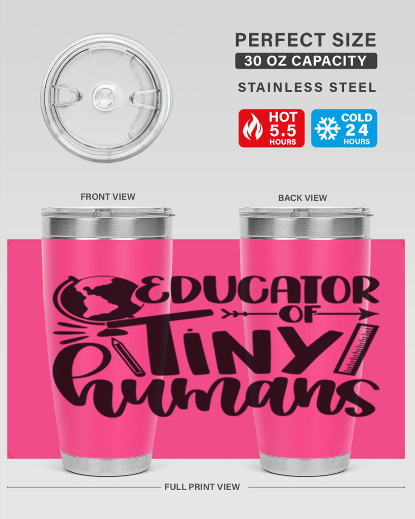 Educator Of Tiny Humans Style 75#- teacher- tumbler