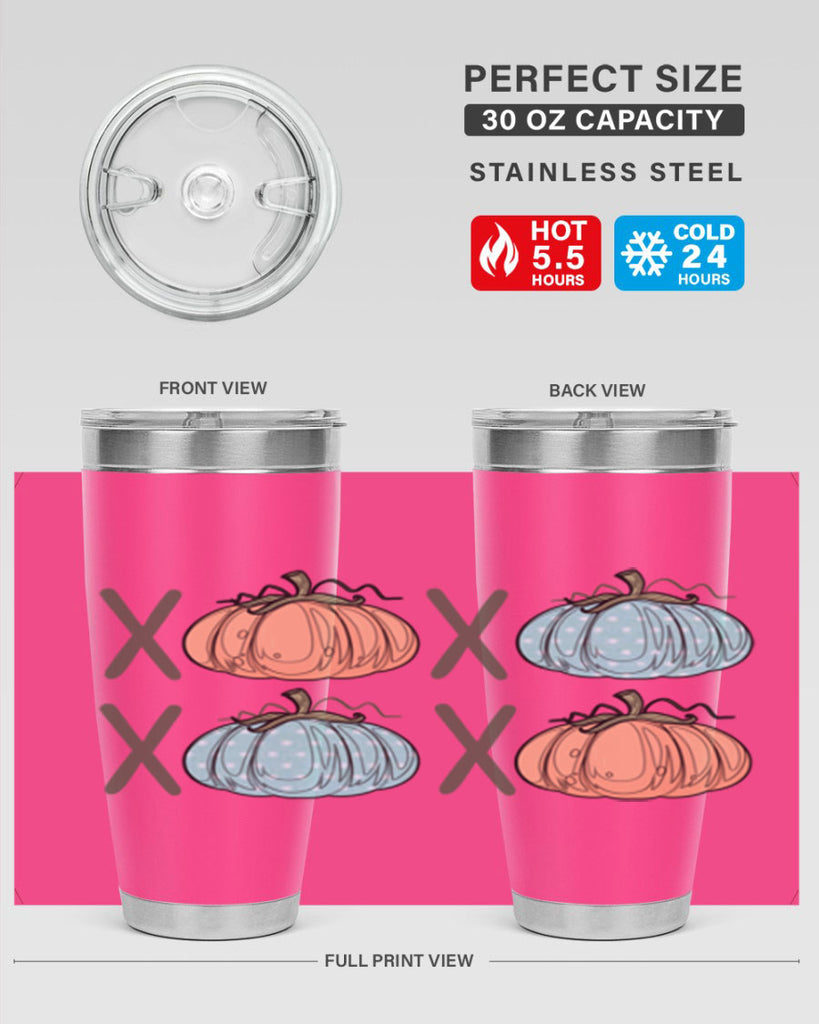 Fall Pumpkin XOXO 129#- fall- Tumbler