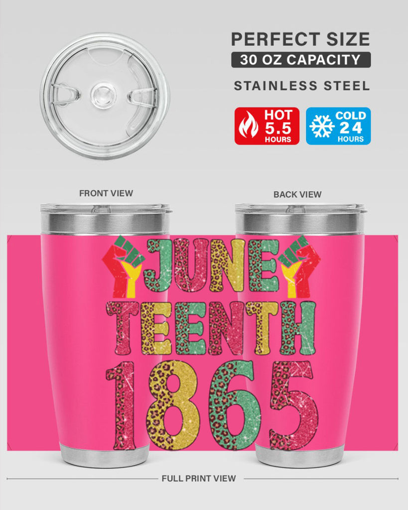 Fist Juneteenth Since 1865 Design Png 10#- Juneteenth- tumbler