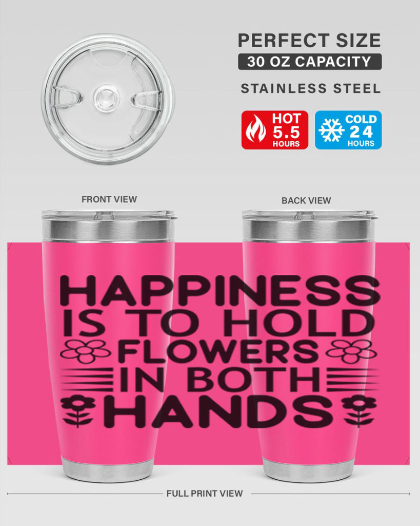 Happiness is to hold flowers 154#- spring- Tumbler
