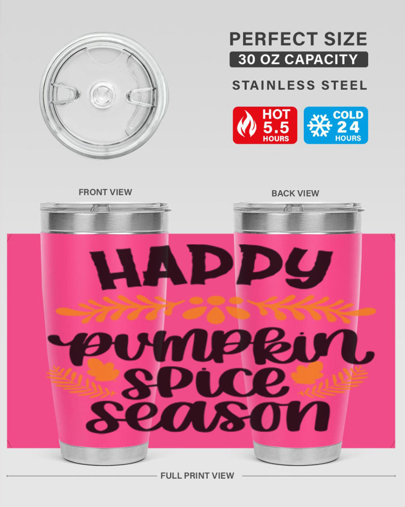 Happy Pumpkin Spice Season 492#- fall- Tumbler