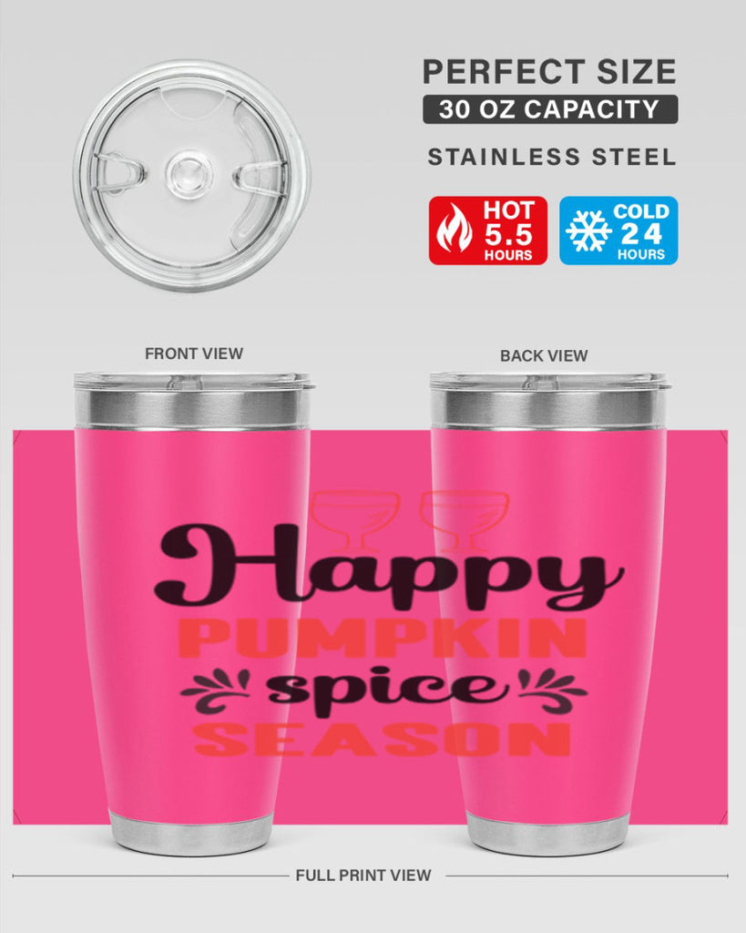 Happy pumpkin spice season 244#- fall- Tumbler