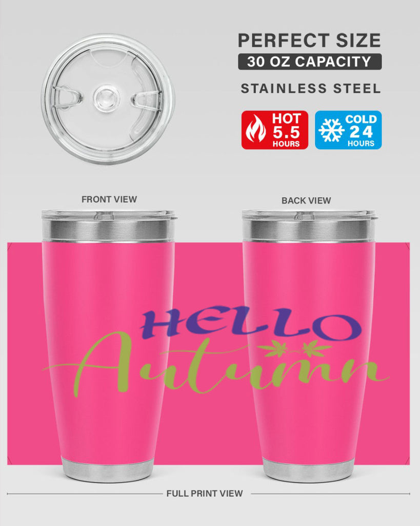 Hello Autumn 271#- fall- Tumbler