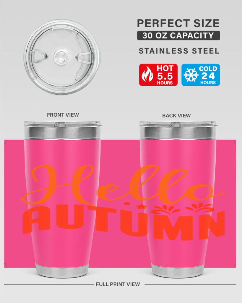Hello Autumn Design 268#- fall- Tumbler