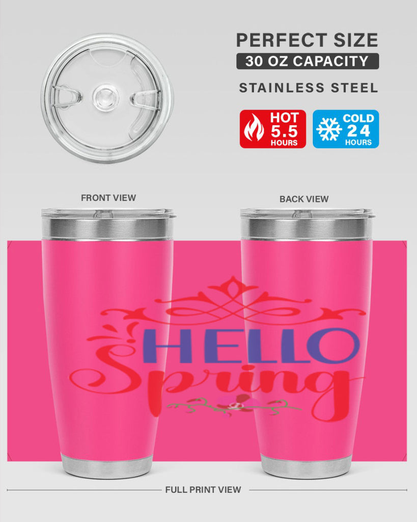 Hello Spring 211#- spring- Tumbler
