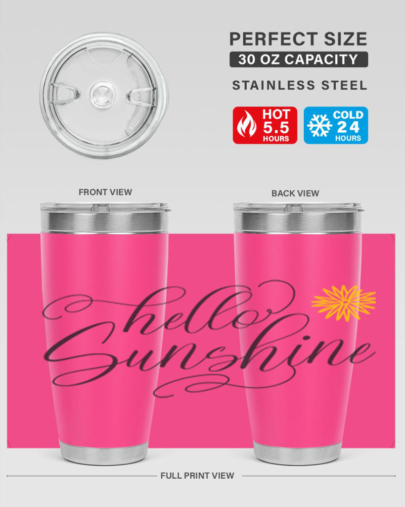 Hello Spring Lettering201#- spring- Tumbler
