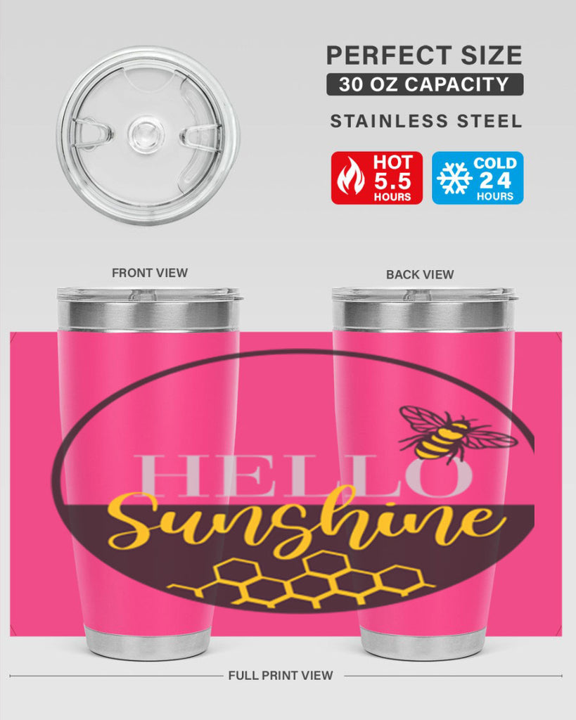Hello Sunshine and bee216#- spring- Tumbler