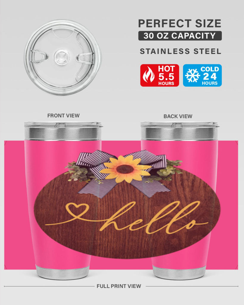 Hello heart Mockup182#- spring- Tumbler