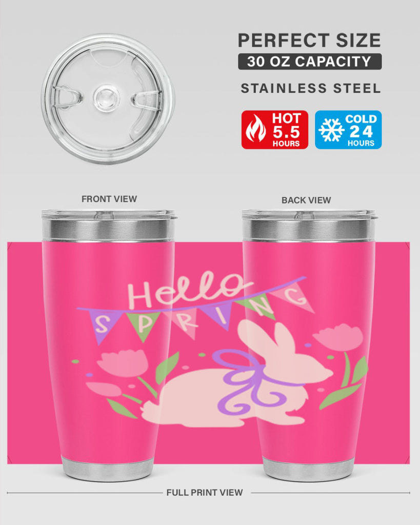Hello spring bunny193#- spring- Tumbler