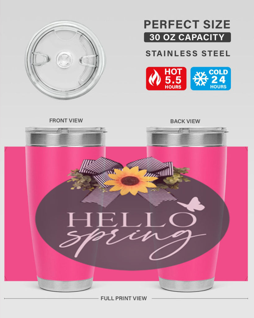 Hello spring butterfly Mockup194#- spring- Tumbler