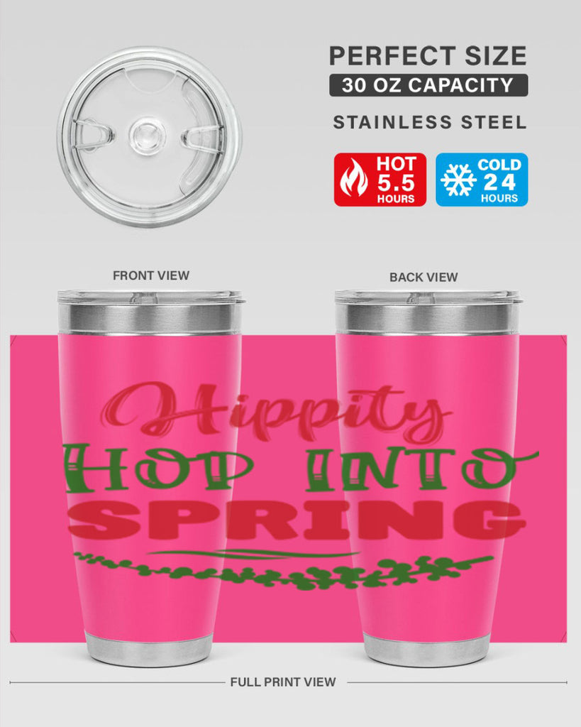 Hippity Hop into Spring 239#- spring- Tumbler