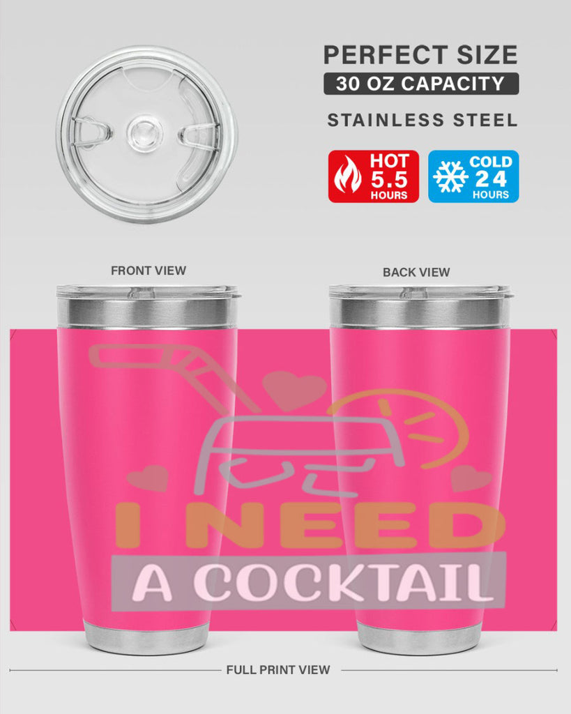 I Need A Cocktail 107#- fashion- Cotton Tank