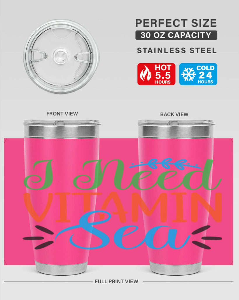 I Need Vitamin Sea 233#- mermaid- Tumbler