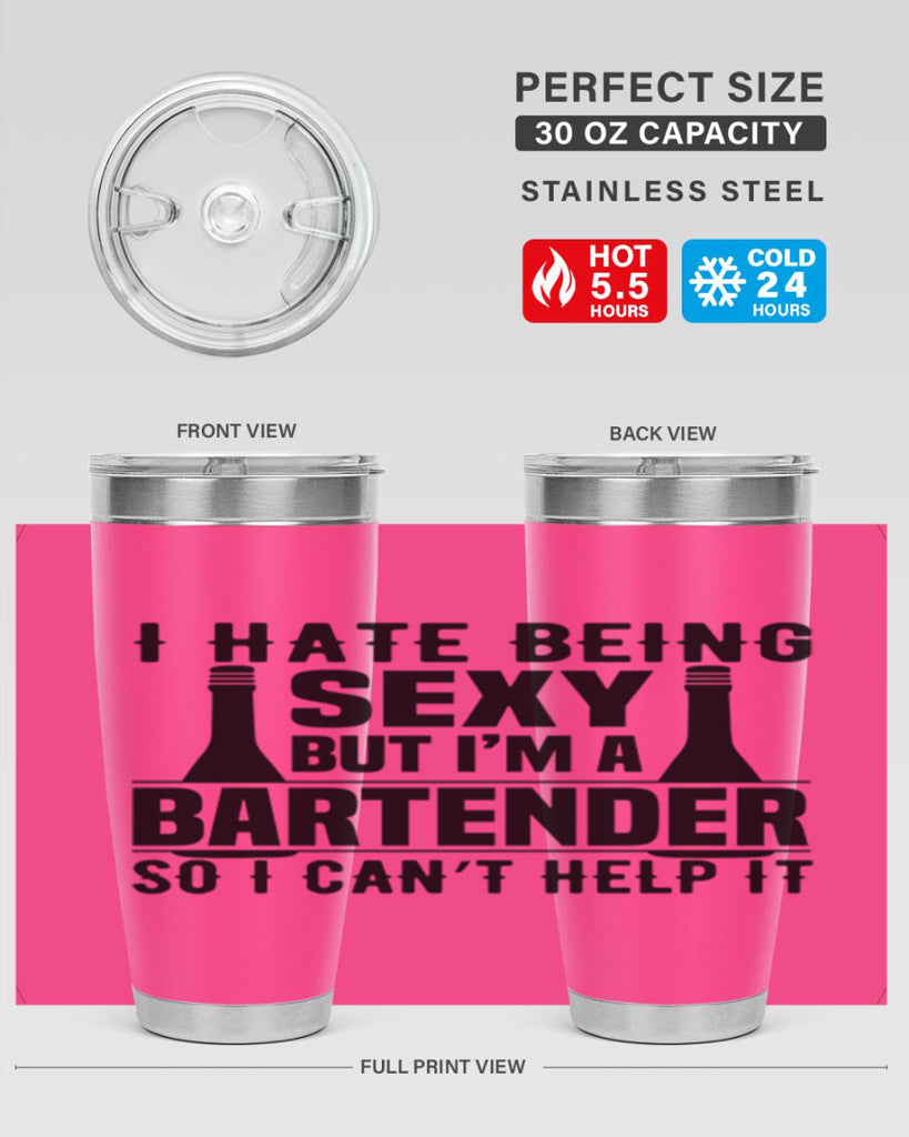 I hate being Style 1#- bartender- tumbler