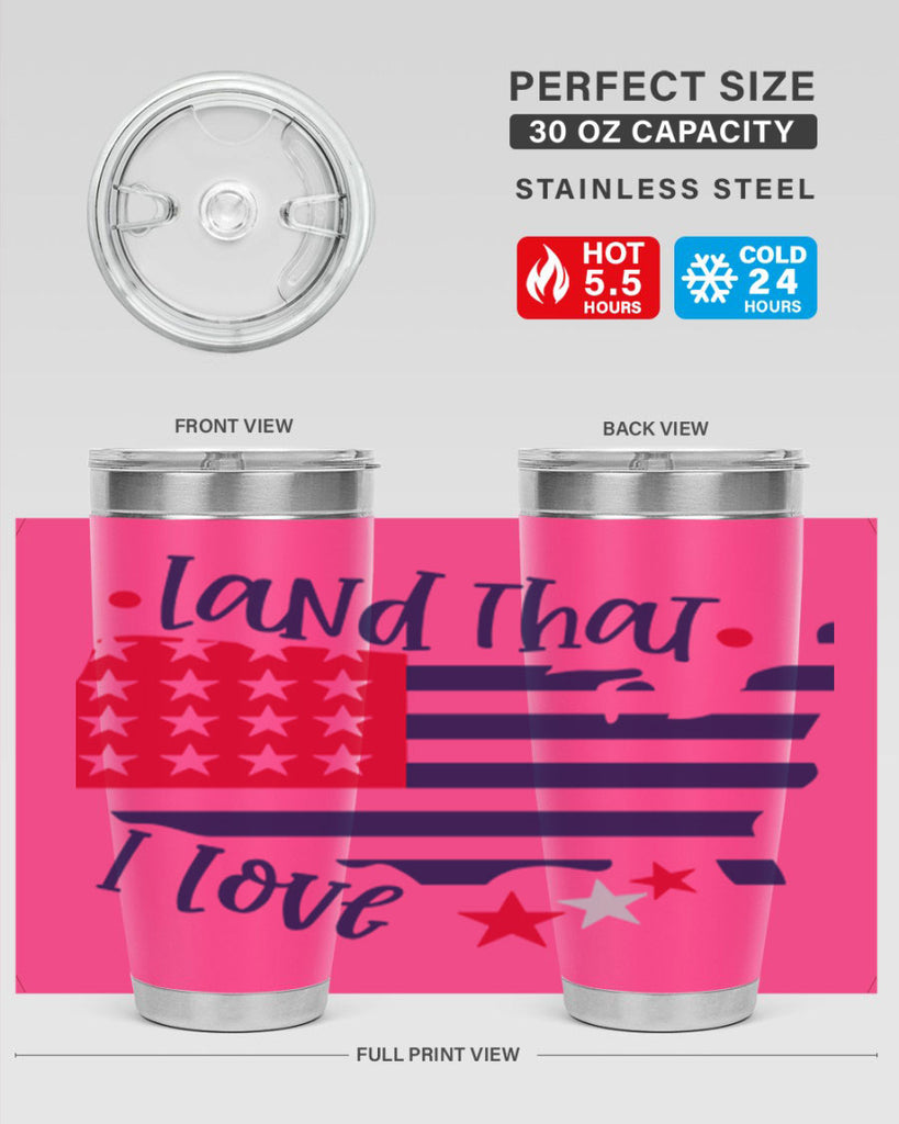 Land That I Love Style 158#- Fourt Of July- Tumbler