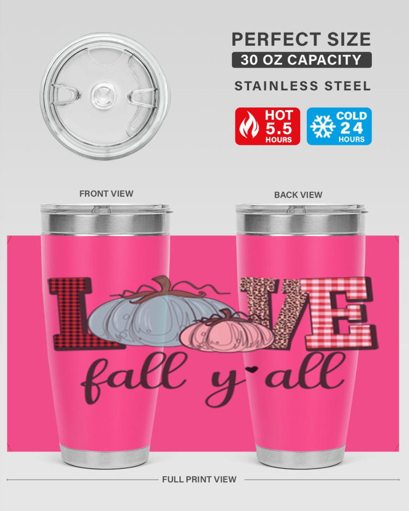 Love Fall Yall 409#- fall- Tumbler