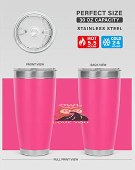 Owl Love You A TurtleRabbit 12#- owl- Tumblers