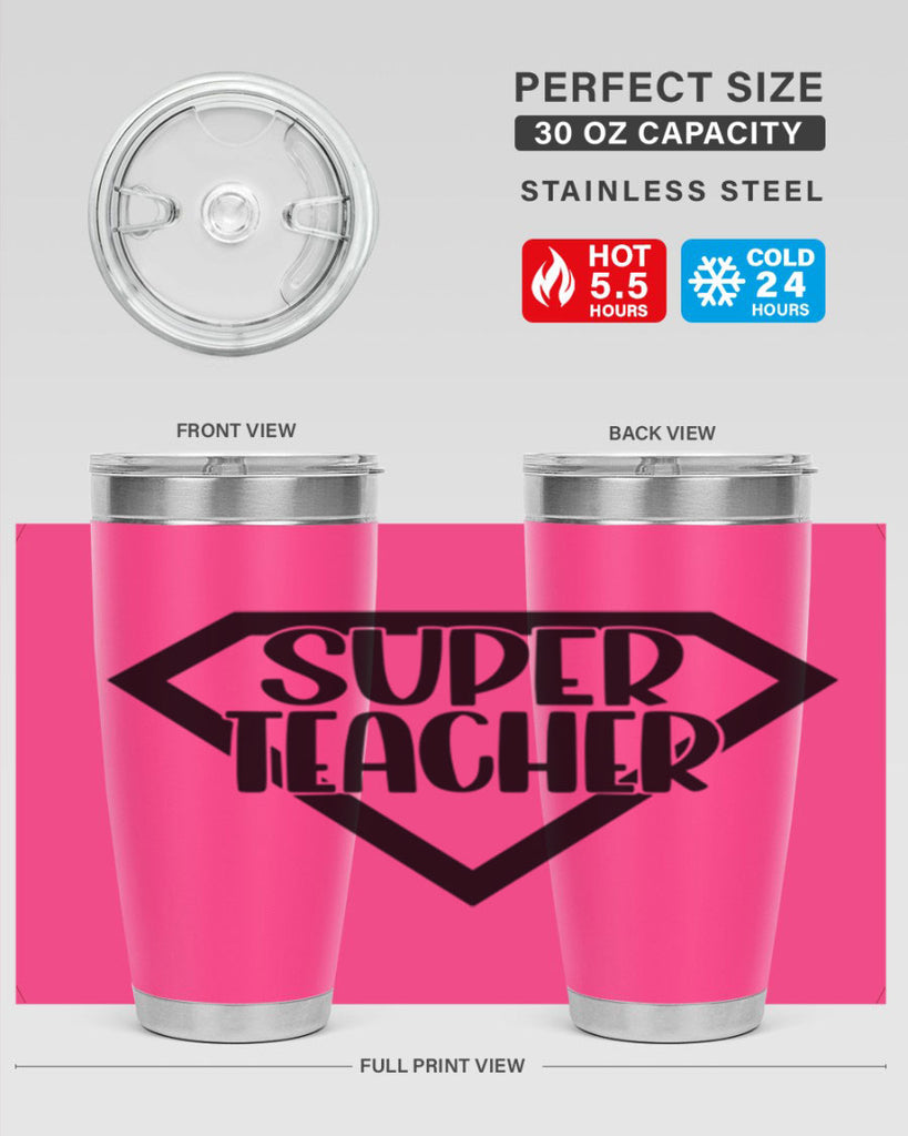 Super Teacher Style 55#- teacher- tumbler
