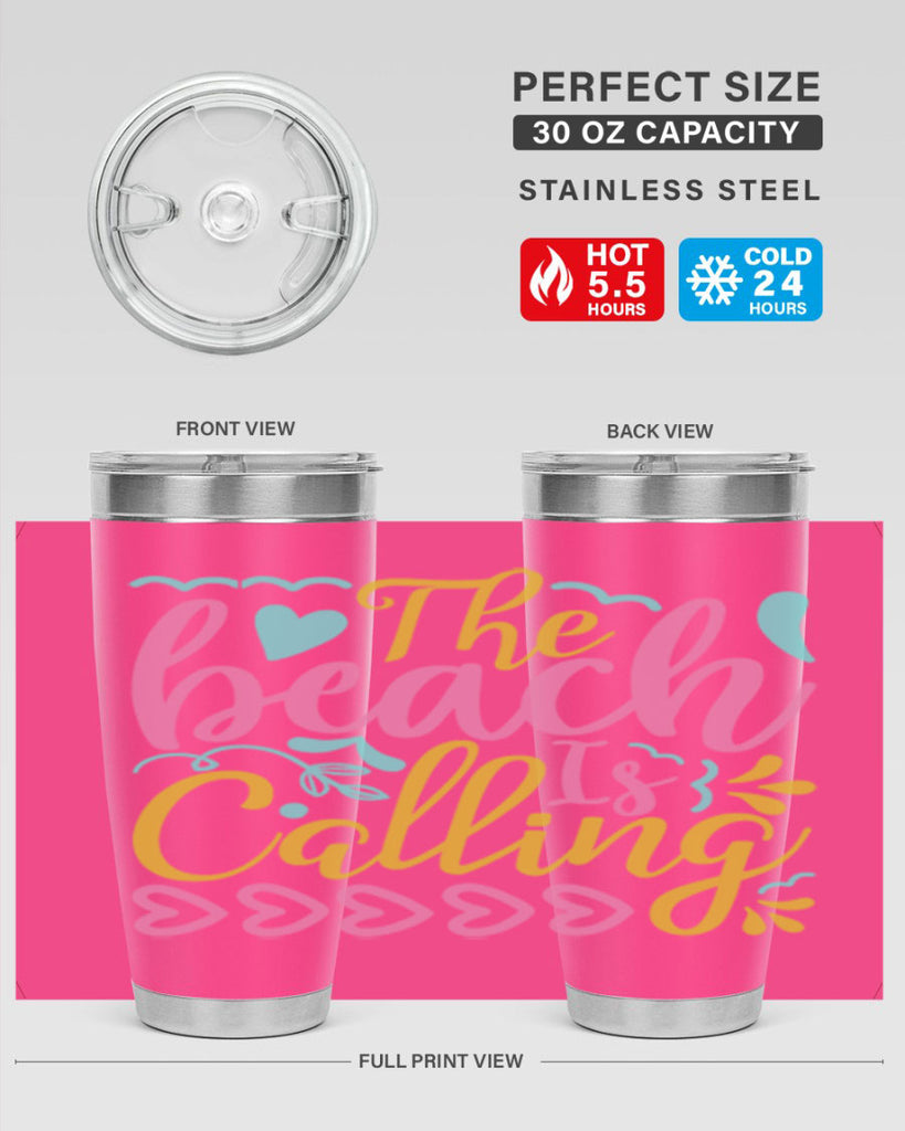 The beach is calling Style 1#- summer- Tumbler