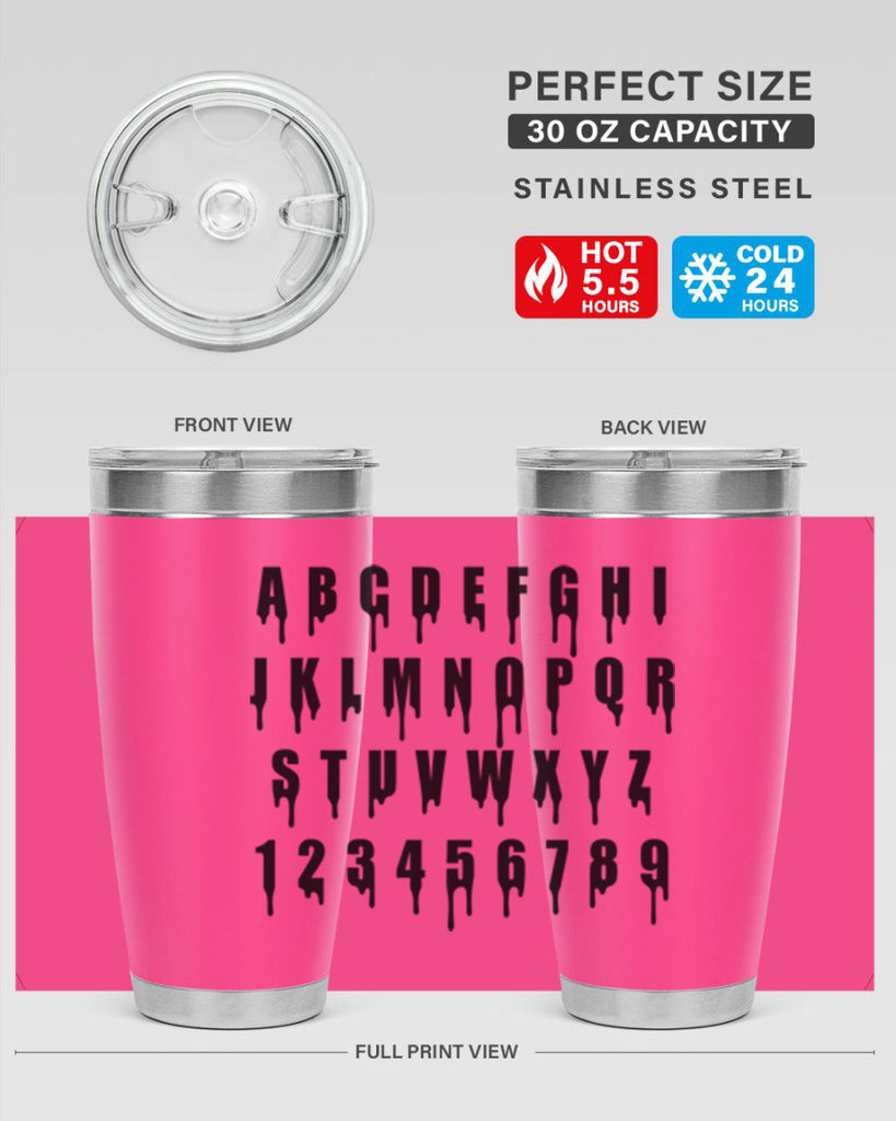 drip font 164#- black words phrases- Cotton Tank