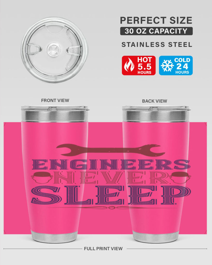 engineers never sleep Style 57#- engineer- tumbler