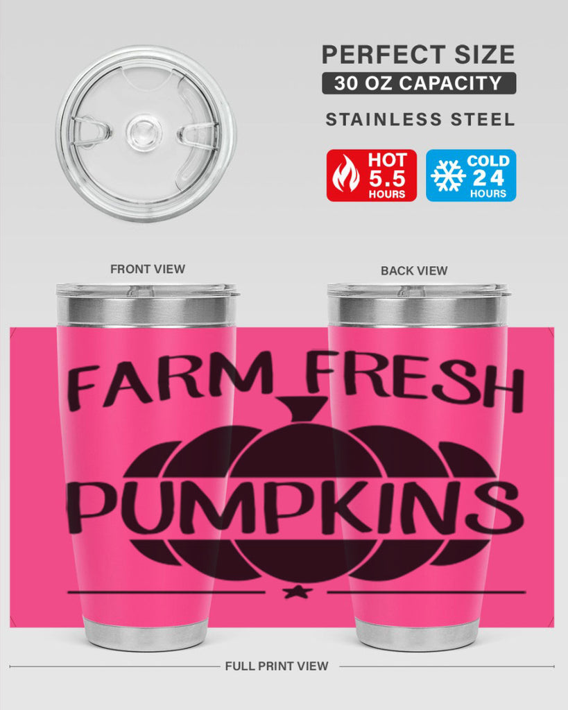 farm fresh pumpkins 173#- fall- Tumbler