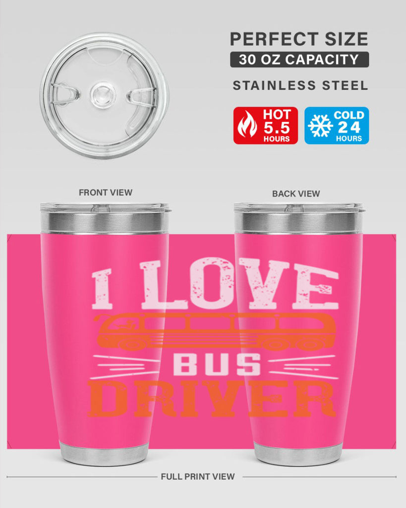 i love bus driver Style 30#- bus driver- tumbler