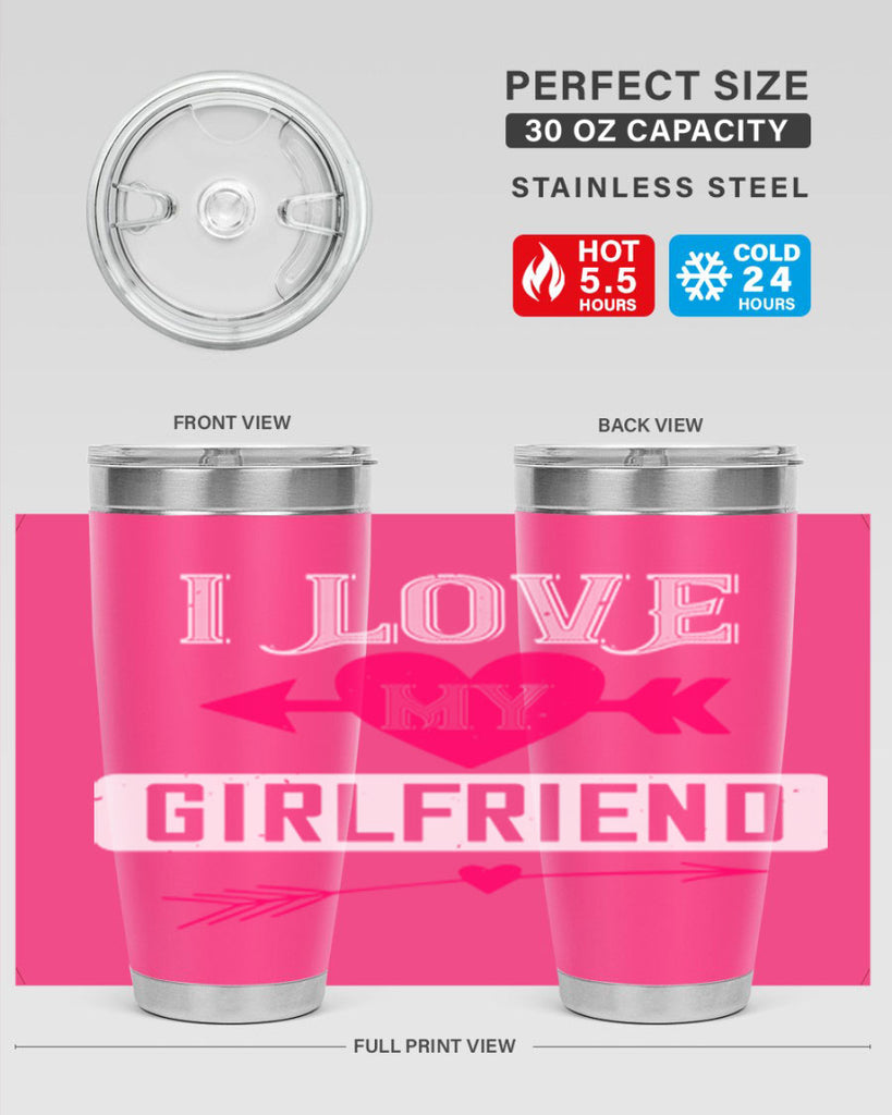 i love my girlfriend 54#- valentines day- Tumbler
