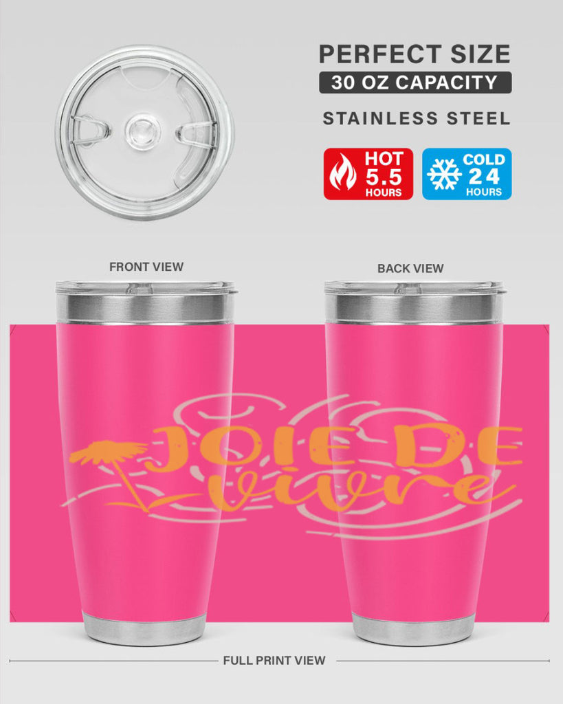 joie de vivre 57#- mardi gras- Tumbler