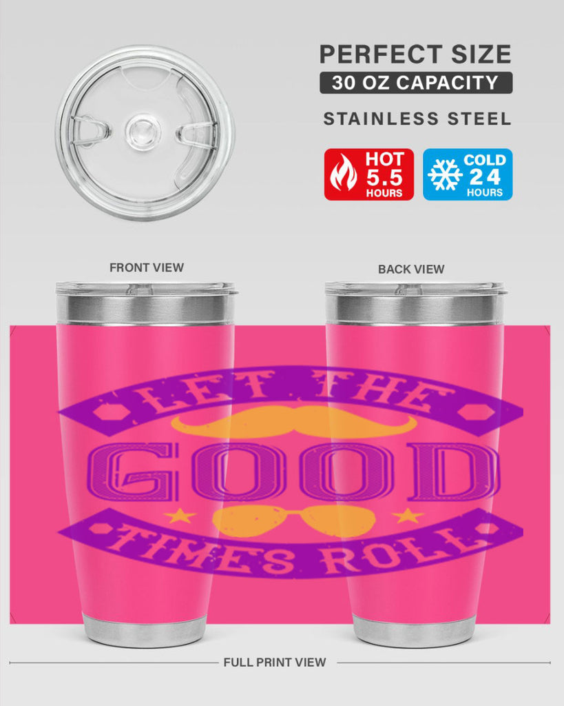 let the good times roll 52#- mardi gras- Tumbler