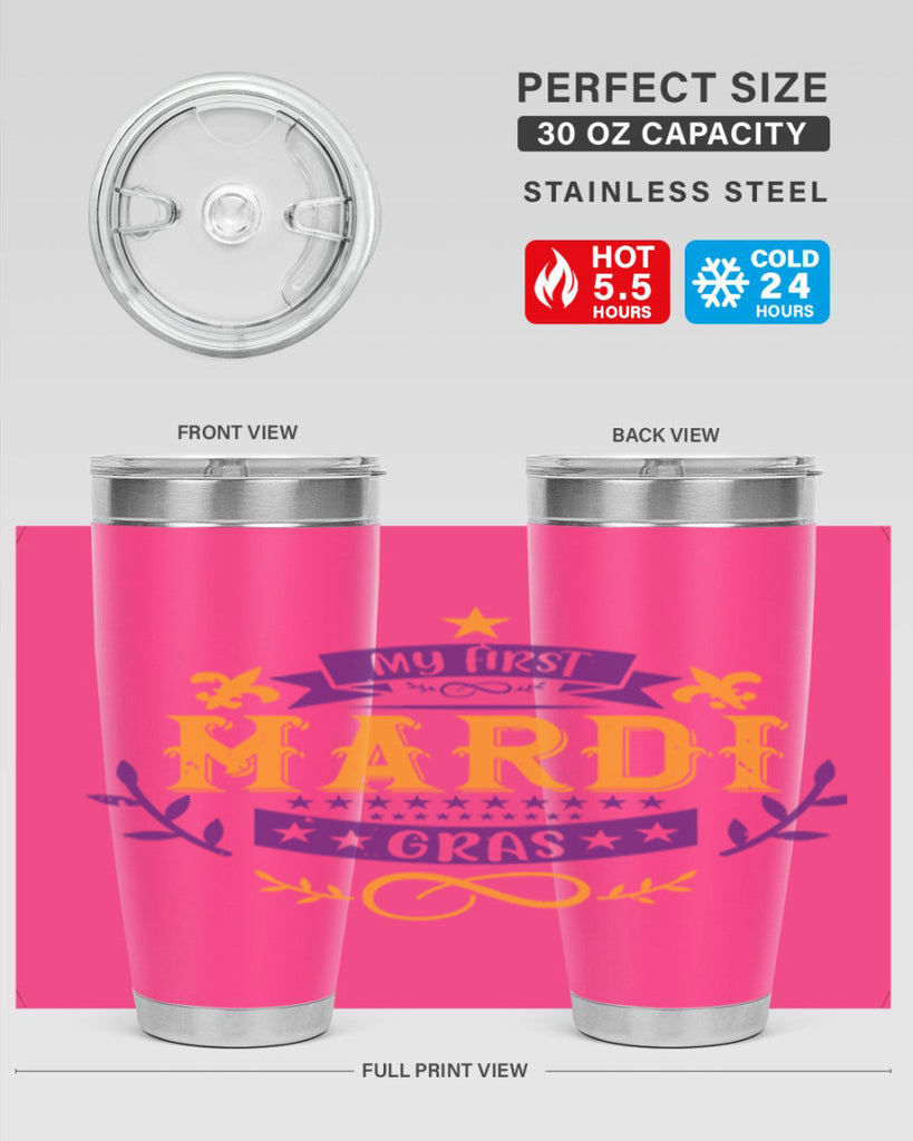 my first mardi gras 44#- mardi gras- Tumbler